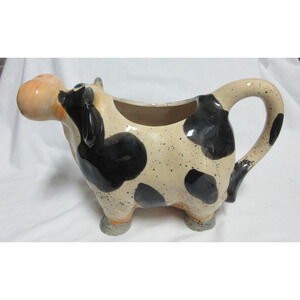 Cow Pitcher Happy Cow Collection Home Essentials Kitsch Farmhouse 7' x 12"